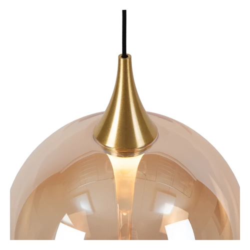 Lucide GISELA - Suspension - Ø 36 cm - LED Dim. - 3x4,3W 2700K - Ambre | Premium - détail 1